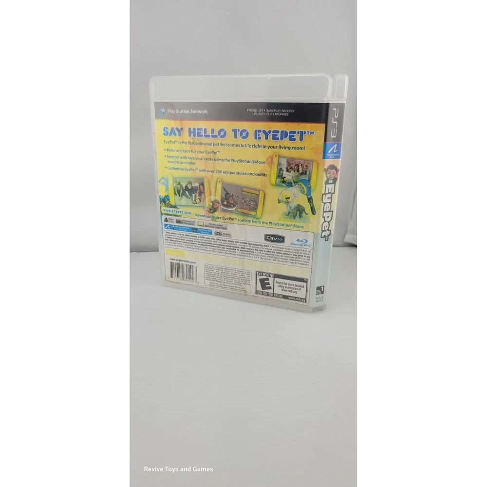 EyePet (Sony PlayStation 3, PS3, 2010) CIB‎ Complete Tested and Working Great